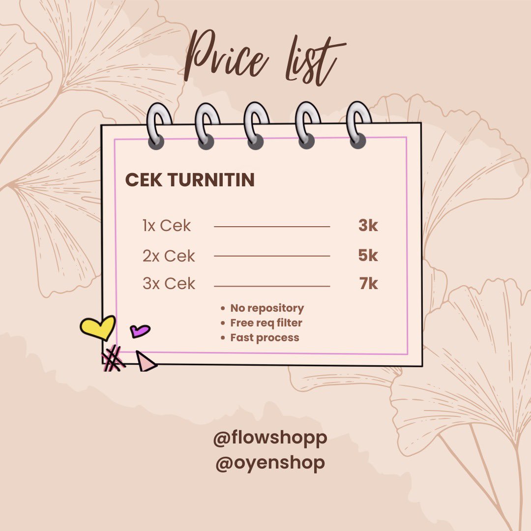 jasa cek turnitin
wa.me/message/3DKEVC…
 #zonauang