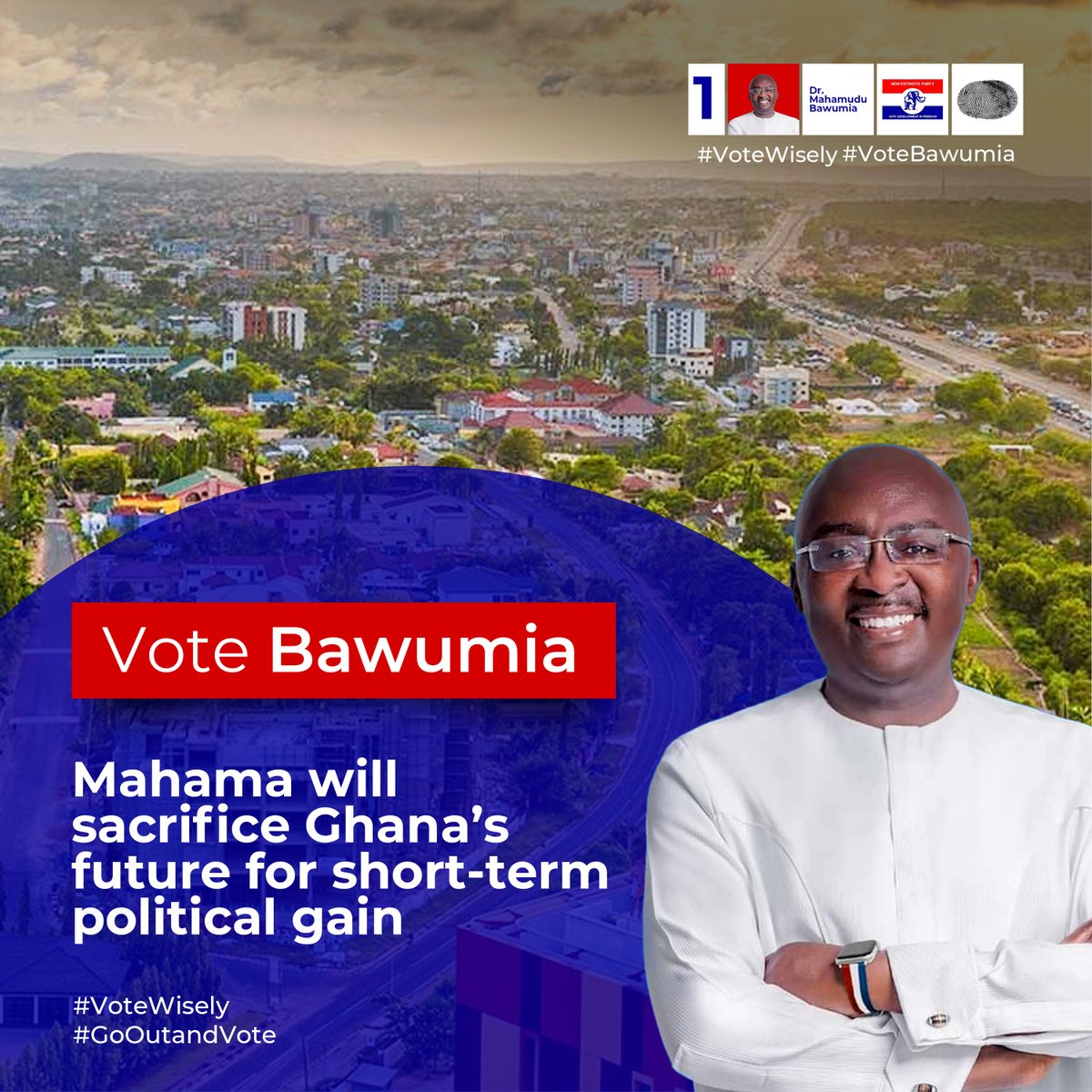 Lets join hands and make Ghana a better place. Voting should be based on policies not lies.
#VoteWiselyVoteBawumia 
#BawumiaForPresident #BawumiaMeansJobs 
#Girls4Goals   #Muntaka   #TheNanaAbaSeries  #EmpoweringDreams #Drake