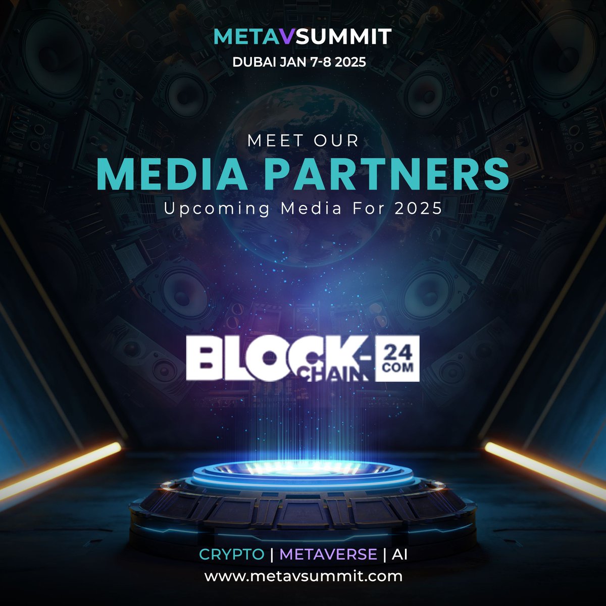 Excited for MetaVSummit Dubai, Jan 7-8, 2025! 

🚀 Dive into Web3, Crypto, and AI with global leaders. Proud to partner with <a href="/bc24_com/">Блокчейн24. Новости blockchain, bitcoin.(💙,🧡)</a> to explore the future of digital tech.

👉 Learn more: buff.ly/4g1KZrI

#MetaVSummit #Web3 #Crypto #Blockchain