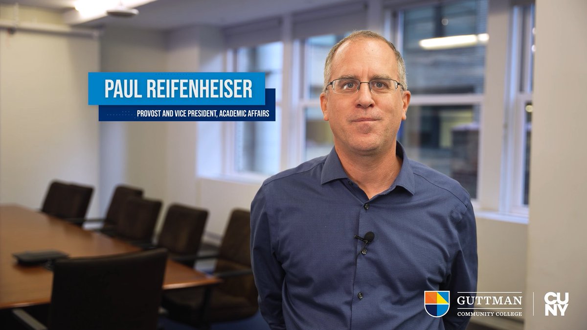 Vice President and Provost of Academic Affairs Dr. Paul Reifenheiser shares why community colleges are so important. youtube.com/watch?v=po4vkR…

Check out guttman.cuny.edu/GivingTuesday to learn more about how your gift can support future Guttman students.  

 #BrightFuturesStartHere