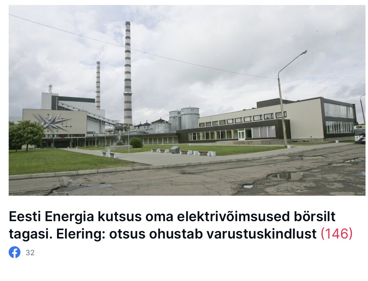 Kui ma õudusega #fikseeritud paketti soovitasin talveks, siis see uudis küll energia-bingo kaardil ei olnud. #enefit #enron