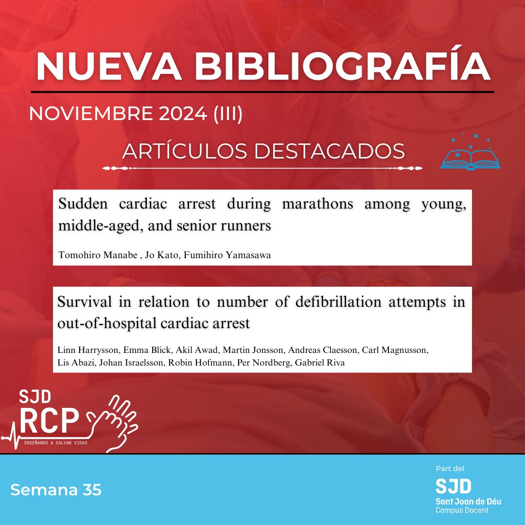 ¡La bibliografía sobre la parada cardíaca correspondiente a la tercera semana de noviembre ya está disponible! 🌐🫀 Encuéntrala en el enlace: meshfor.com/to1o75k0