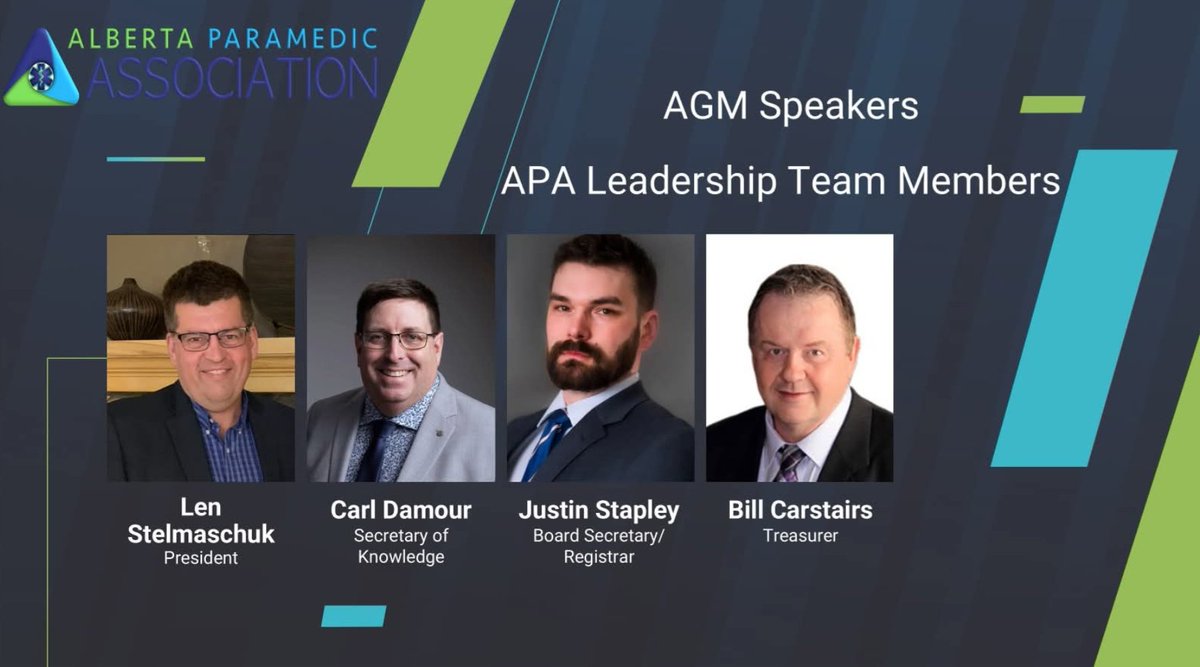 Speakers include:

Chris Nickerson Deputy Minister of Alberta Health

Shawn McKnight Director of Mental Health and Addictions

Event has been approved for 6 CE by the Alberta College of Paramedics

Click the link and register !
albertaparamedics.ca/event/alberta-…