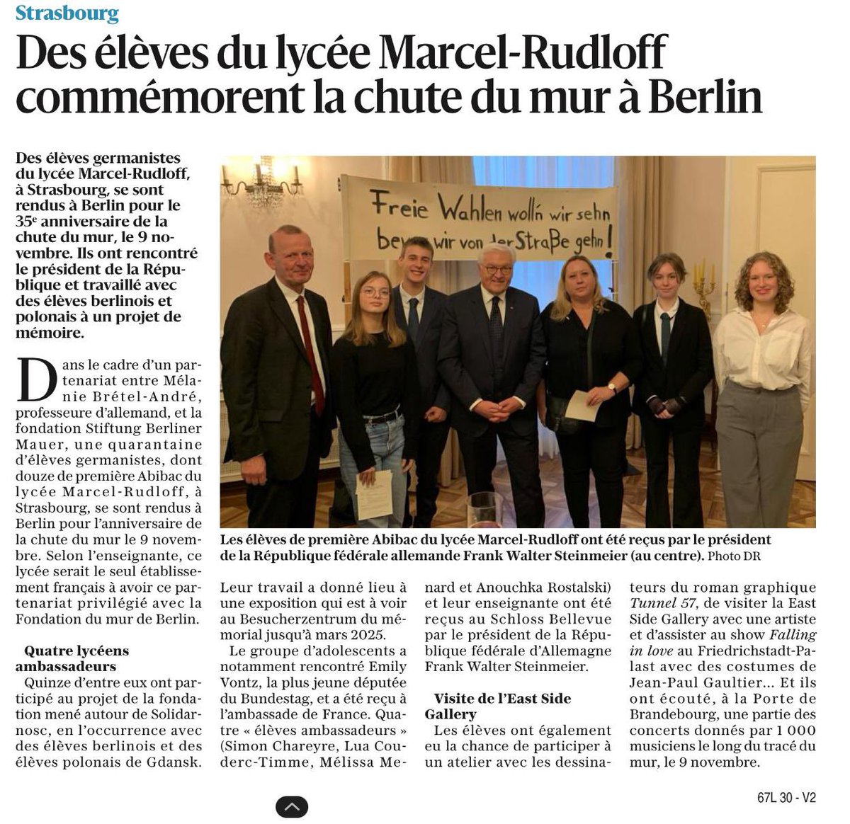 Brétel-André Mélanie (@mbandre67) on Twitter photo Merci aux <a href="/dnatweets/">DNA</a> pour la mise en lumière de ce beau projet et du partenariat privilégié qui nous unit à la @StiftungBerlinerMauer
<a href="/OlivierKlein/">olivier klein</a> <a href="/Amb_Delattre/">François Delattre</a> <a href="/AmbDEenFR/">Ambassadeur Stephan Steinlein</a>
<a href="/AnkeRehlinger/">Anke Rehlinger</a> <a href="/GermanyCoE/">Heike Thiele, Ambassador of Germany to the CoE</a> <a href="/RepFranceCdE/">La France au Conseil de l'Europe 🇫🇷 🇪🇺</a> <a href="/rod_raffin/">Raffin Marchetti Rodolphe</a> Merci aux <a href="/dnatweets/">DNA</a> pour la mise en lumière de ce beau projet et du partenariat privilégié qui nous unit à la @StiftungBerlinerMauer
<a href="/OlivierKlein/">olivier klein</a> <a href="/Amb_Delattre/">François Delattre</a> <a href="/AmbDEenFR/">Ambassadeur Stephan Steinlein</a>
<a href="/AnkeRehlinger/">Anke Rehlinger</a> <a href="/GermanyCoE/">Heike Thiele, Ambassador of Germany to the CoE</a> <a href="/RepFranceCdE/">La France au Conseil de l'Europe 🇫🇷 🇪🇺</a> <a href="/rod_raffin/">Raffin Marchetti Rodolphe</a>