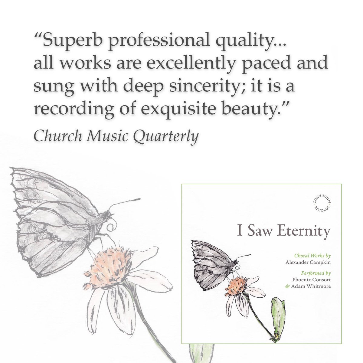Convivium Records (@conviviumuk) on Twitter photo ✨ "All works are excellently paced and sung with deep sincerity; it is a recording of exquisite beauty. Highly recommended.”
Thanks to the RSCM's Church Music Quarterly for the latest review of <a href="/ACampkin/">Alexander Campkin</a>'s I saw Eternity
conviviumrecords.co.uk/label-reviews/… ✨ "All works are excellently paced and sung with deep sincerity; it is a recording of exquisite beauty. Highly recommended.”
Thanks to the RSCM's Church Music Quarterly for the latest review of <a href="/ACampkin/">Alexander Campkin</a>'s I saw Eternity
conviviumrecords.co.uk/label-reviews/…