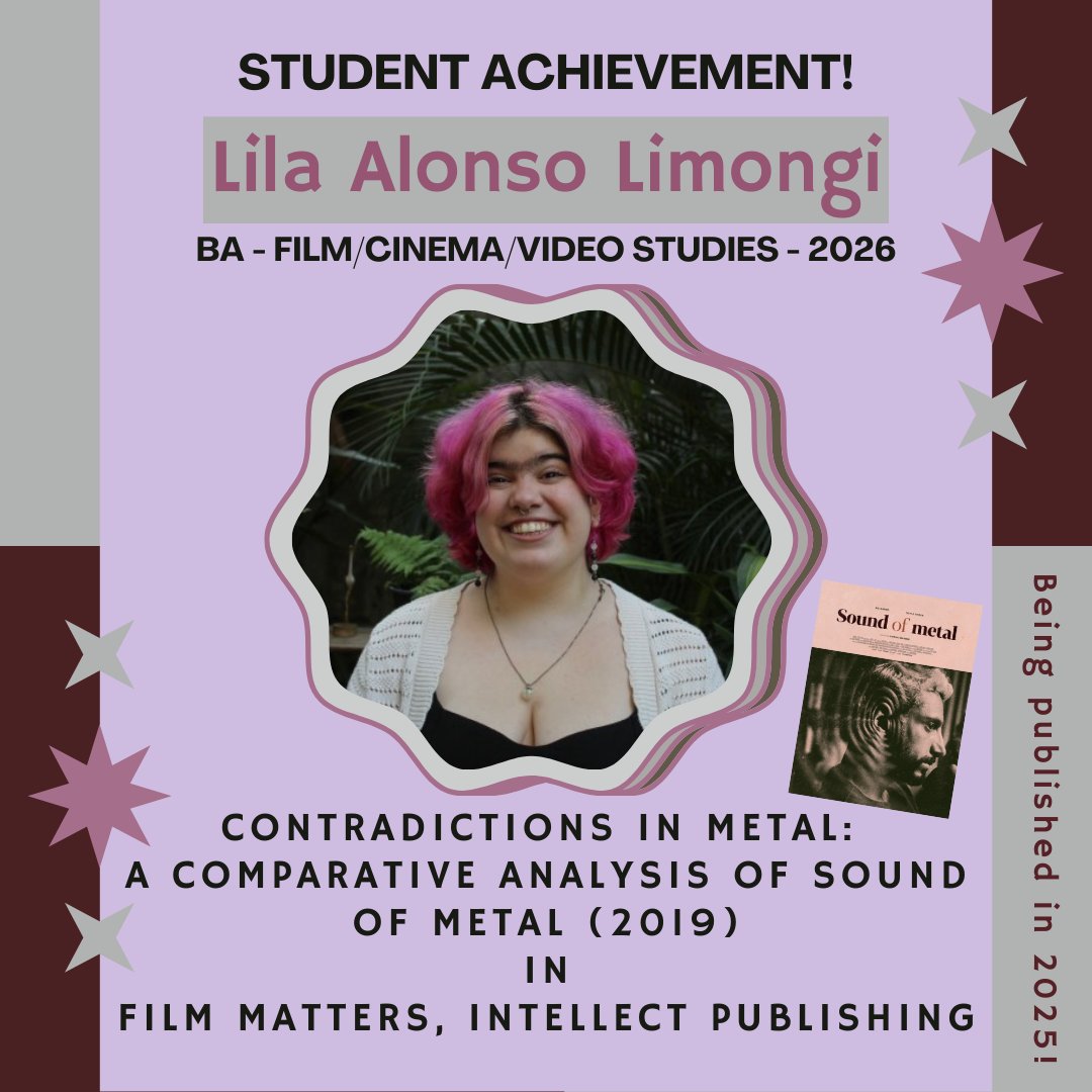 Lila Limongi's first undergraduate article will soon be published with mentorship and editing assistance from Assistant VMA Prof Leah Vonderheide. 

Congrats, Lila!!