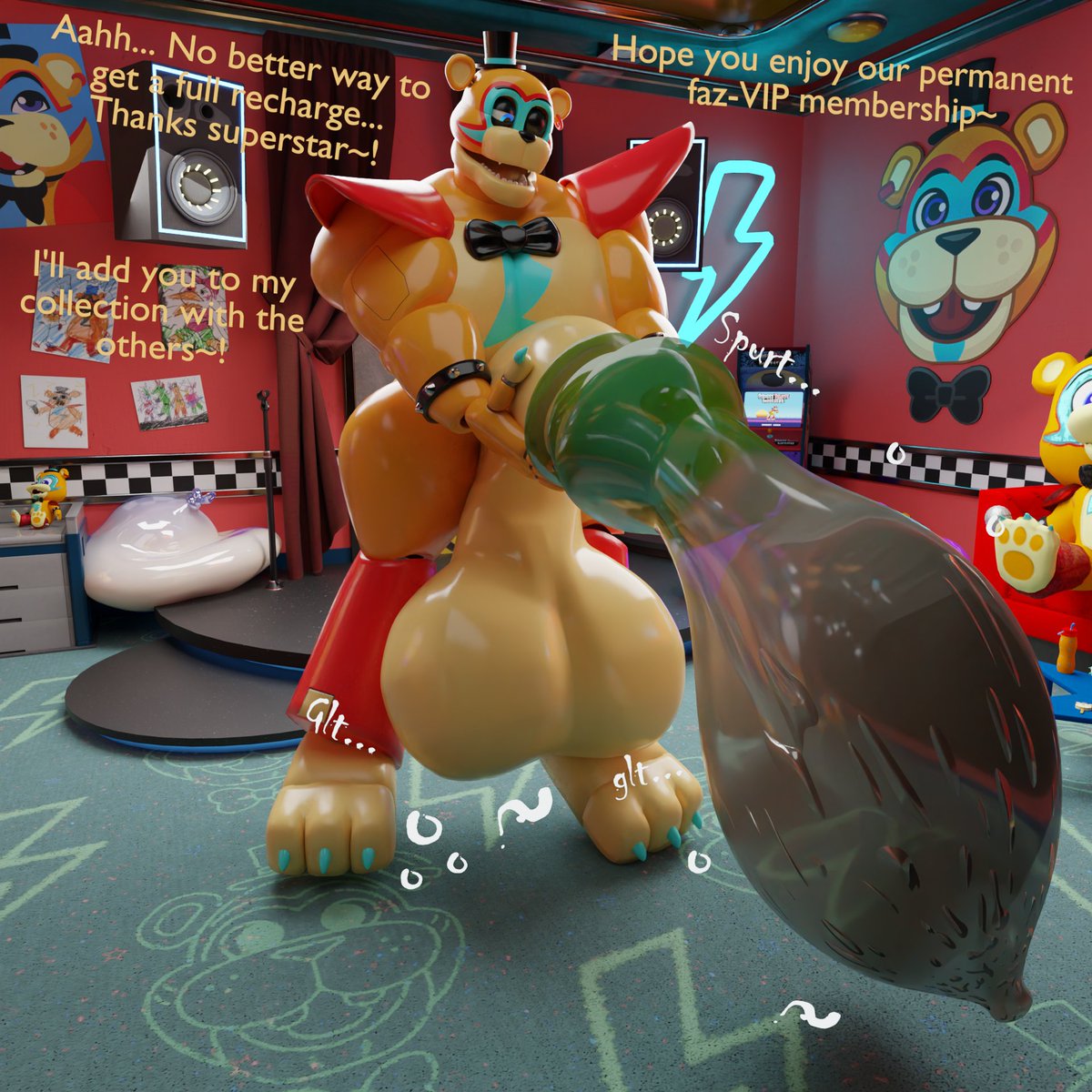 malunisisos's tweet photo. 2/2
And as if it was no trouble at all, the animatronic clenches, claiming the dragon in an instant, trapping his remains in plastic, to be displayed with the others as his own trophy!

C0m. for @AuraBDraggie! Thank you so much! https://t.co/AnPHIXNmEz