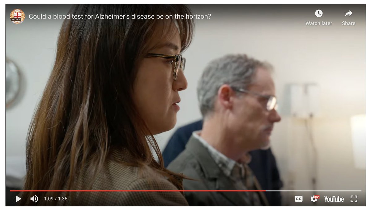 Great to be able to contribute to Brown's Center for Alzheimer's Disease Research video taken early this year. <a href="/CarneyInstitute/">Carney Institute for Brain Science</a> <a href="/BrownPsychiatry/">Brown Psychiatry and Human Behavior</a> @BrownCLPS  <a href="/OhLabBrown/">Oh Lab @ Brown</a> 

Could a blood test for Alzheimer’s disease be on the horizon? youtu.be/i0A4Fv-DHiA?si… via <a href="/YouTube/">YouTube</a>
