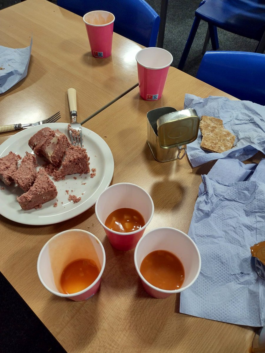 Mr Macmillan treated his L5 Scottish Studies class to some food eaten by soldiers in the trenches during World War 1 🍽️ @FraserburghAcad