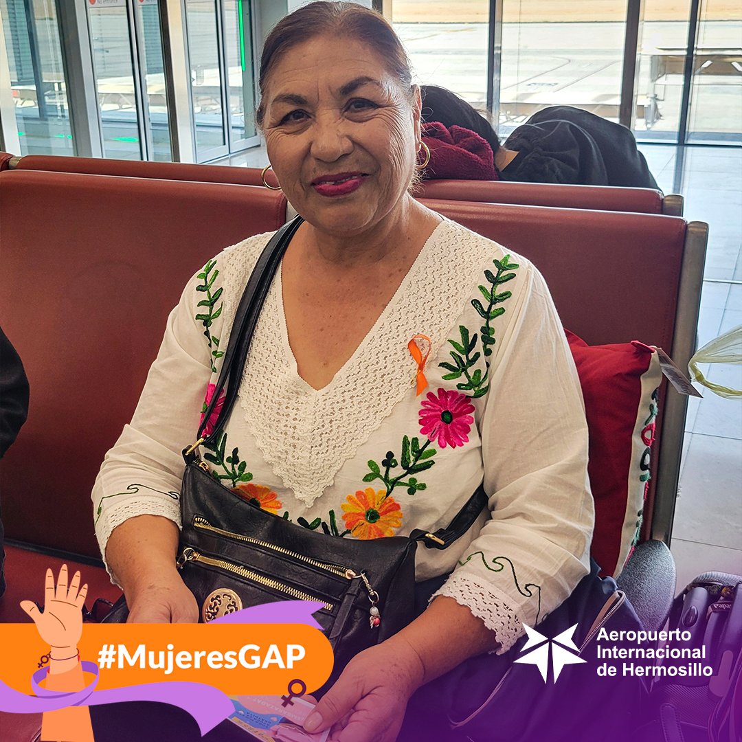 AeropuertoHMO's tweet photo. 👩🏻‍🧡 En el #AeropuertoDeHermosillo presentamos a #VIFAC, una organización que apoya a mujeres embarazadas en situación vulnerable, brindándoles alternativas y esperanza.🤰🏻Recuerda que la falta de apoyo en momentos vulnerables, también es un tipo de violencia. Conmemoremos juntos este Día Internacional de la Eliminación de la Violencia.💪🏻 #MujeresGAP