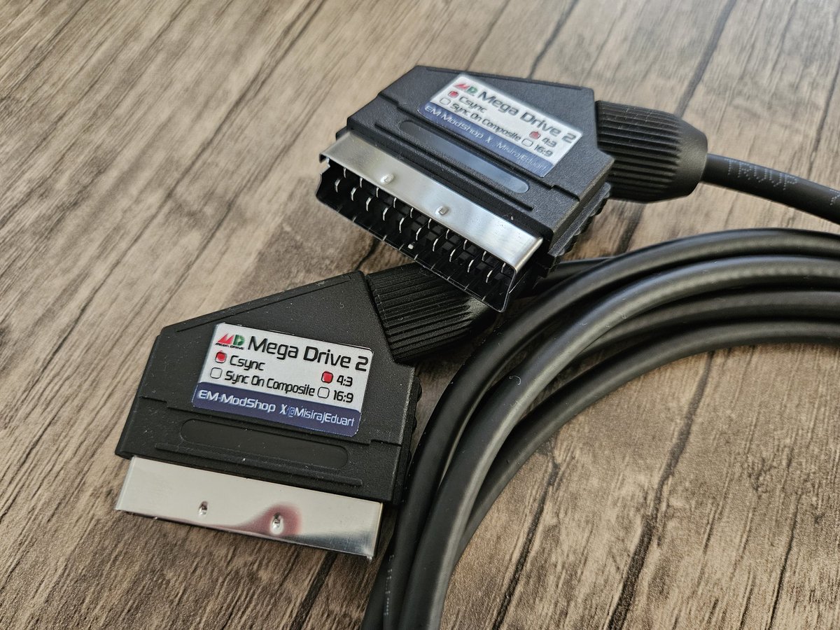 MisirajEduart's tweet image. 2x Mega Drive 2 #RGB Scart cables build and shipped out

- CSYNC
- Polymer caps matching the new red pcb design
- High quality 9pin mini din connectors
- 1.5m (5ft.)

#scart #genesis2 #sega #megadrive2 #gaming #retro #RETROGAMING #games
