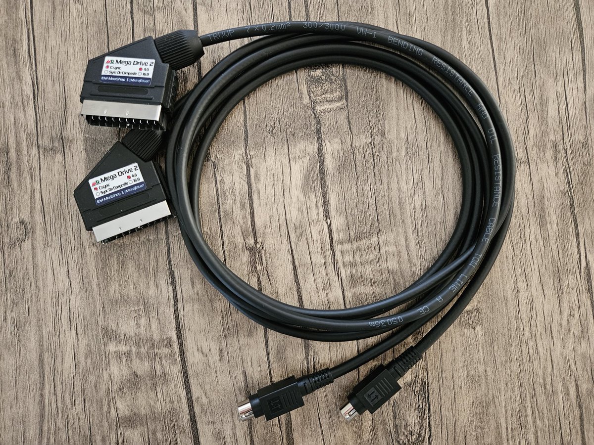 MisirajEduart's tweet image. 2x Mega Drive 2 #RGB Scart cables build and shipped out

- CSYNC
- Polymer caps matching the new red pcb design
- High quality 9pin mini din connectors
- 1.5m (5ft.)

#scart #genesis2 #sega #megadrive2 #gaming #retro #RETROGAMING #games