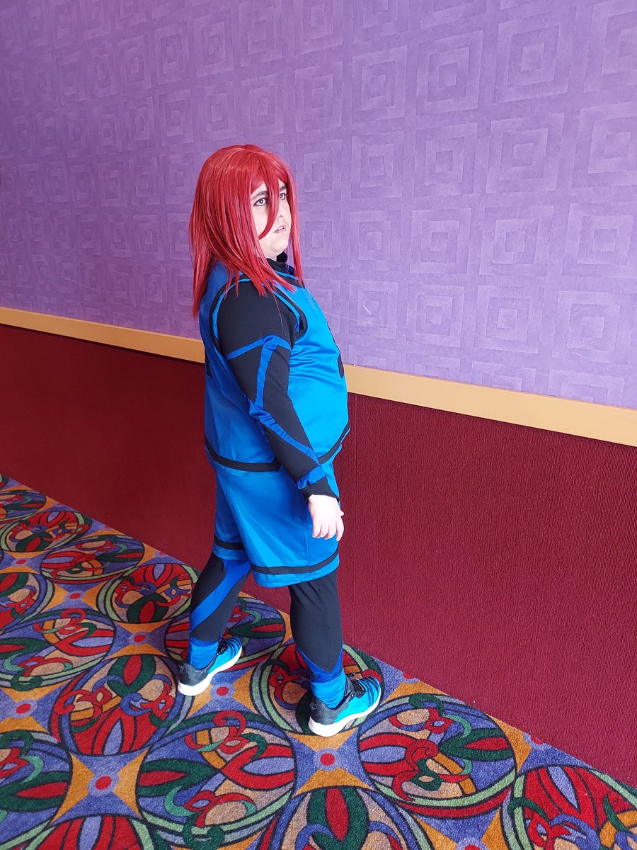 Crazy21D2's tweet photo. I finally started the new season of Blue Lock last night. It gave me a lot of flashbacks to sewing ths cosplay and how difficult it was. It's so unfortunate barely any of the bodysuit is shown when wearing the full costume. https://t.co/qKk9hGwXEU