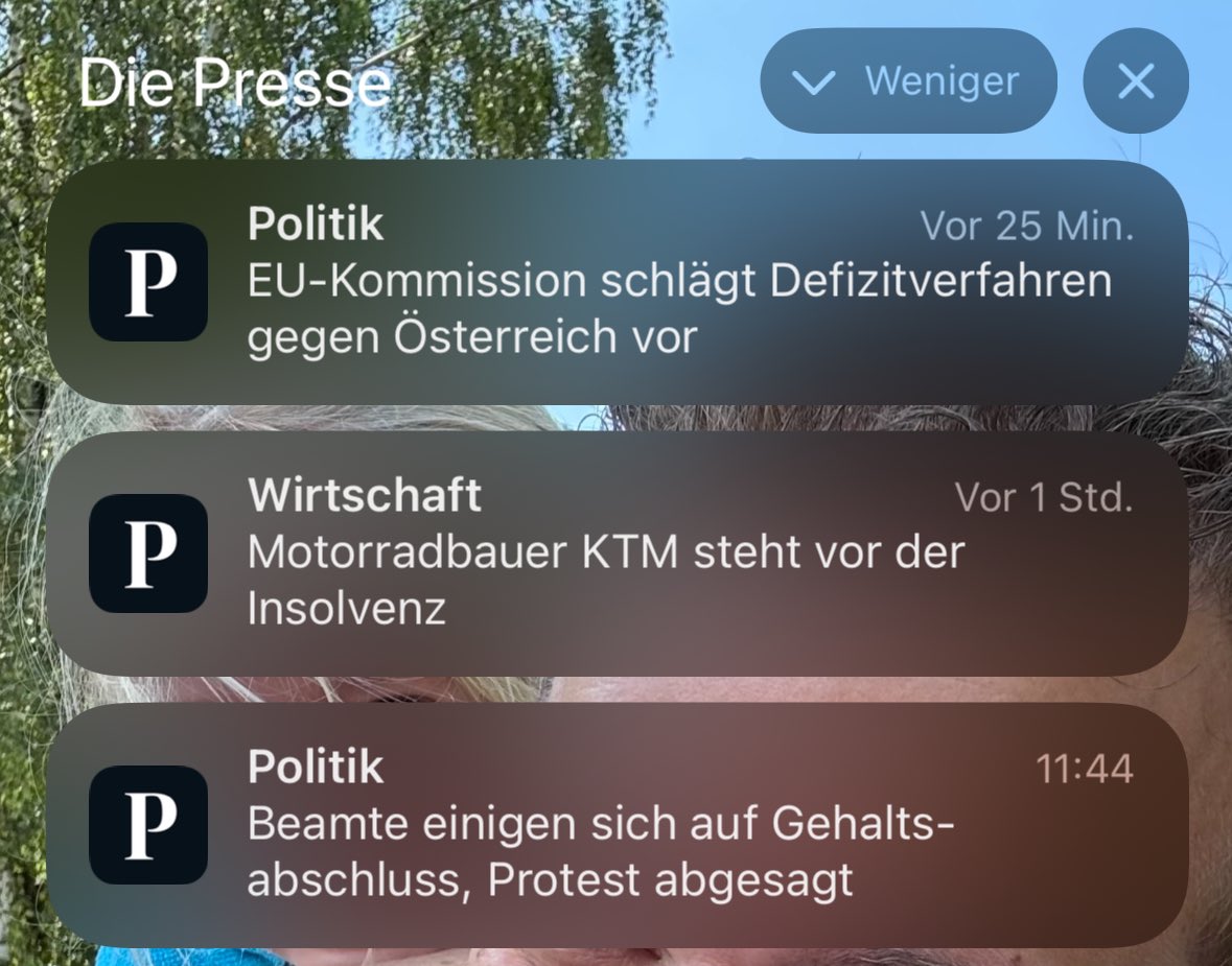 Alarme eines Tages. 

Zeigen überdeutlich: Ohne Reformen geht es nicht. #Budget #Standort #Inflation