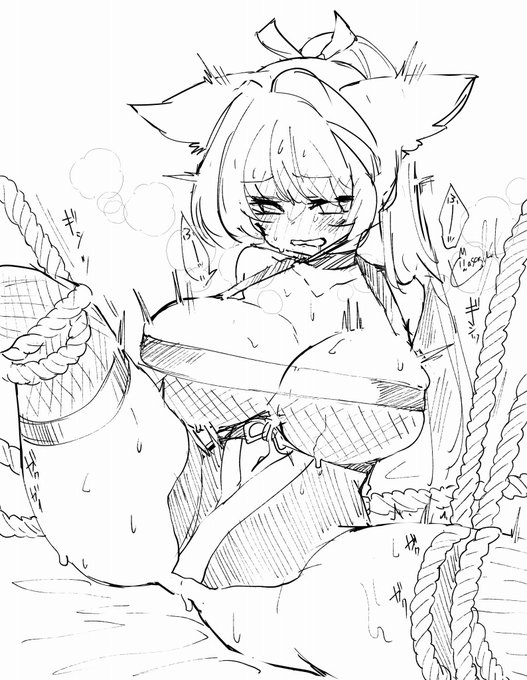 捕まって媚薬効果のある香の焚かれた部屋に放置されてるくのいちけも 