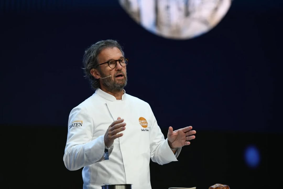 gastromasa's tweet photo. The chef Carlo Cracco, who brings innovative interpretations to traditional Italian cuisine, was on the Gastromasa Main Stage with the topic "Bruscitt"!

#gastromasa #gastromasa2024 https://t.co/GO7LCkI6jO