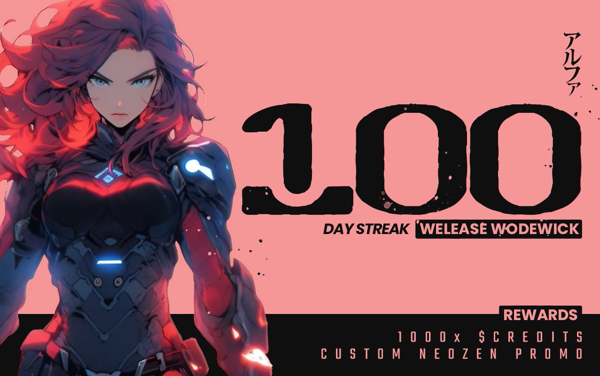 CONGRATULATIONS WELEASE🎉

Our third ever 100-DAY STREAK has been reached by <a href="/WWoderick/">Welease Wodewick</a>. We appreciate the unwavering support!

REWARDS 🎁
▫️ 1000x $CREDITS
▫️ CUSTOM RARE NEOZEN PROMO NFT

Join NEO REWARDS &amp; start earning $CREDITS 🪙 #LFZEN