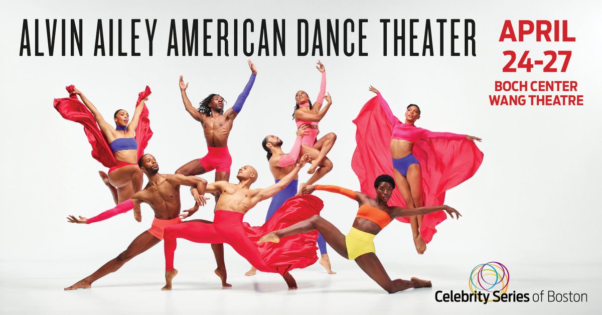 BochCenter's tweet photo. JUST ANNOUNCED &amp; PRESALE ACCESS: The world-renowned Alvin Ailey American Dance Theater, presented by @celebrityseries of Boston, returns to the Wang Theatre in Boston from April 24-27! Access our 25% discount presale now with code JOYFUL.⁠
⁠
Tickets—> https://t.co/ZHfneBTVQ0 https://t.co/gGub7r4LSz