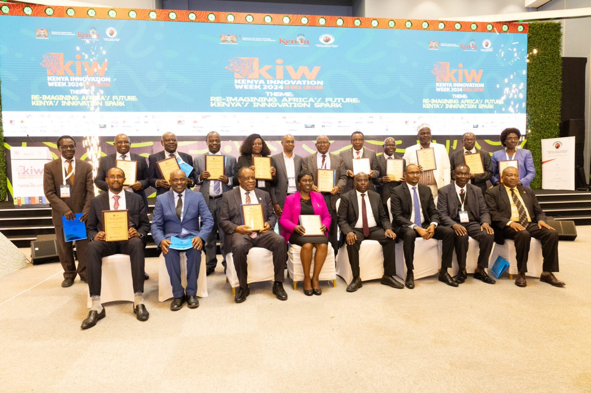 14 Vice-Chancellors in the historic launch of the Innovation Funding Toolkit, a model designed to guide Kenyan universities in securing funding for innovation. Also closure ceremony of the 5th Entrepreneurial Leadership Training Programme at the Kenya Innovation Week 2024, held