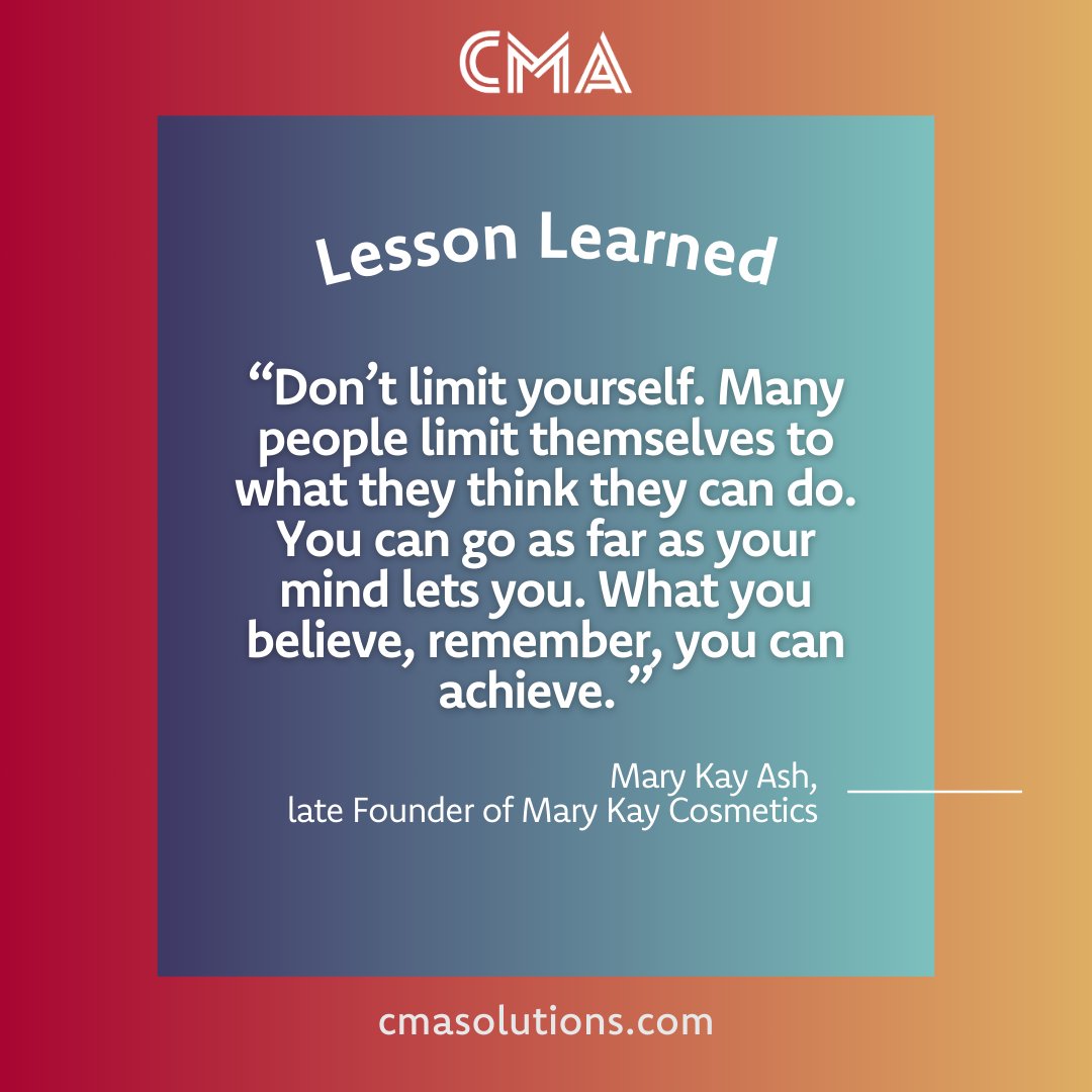 JeffBarnhartCMA's tweet photo. Aspiring to lead? Seek a mentor, master communication, balance teamwork &amp; decision-making, see the big picture, &amp; learn from mistakes. Proud to be part of the @CMAresults team! Learn more: https://t.co/yfzA6Wa8c0 

#CMAresults #ethics #leadership https://t.co/vAM5H1jlOO