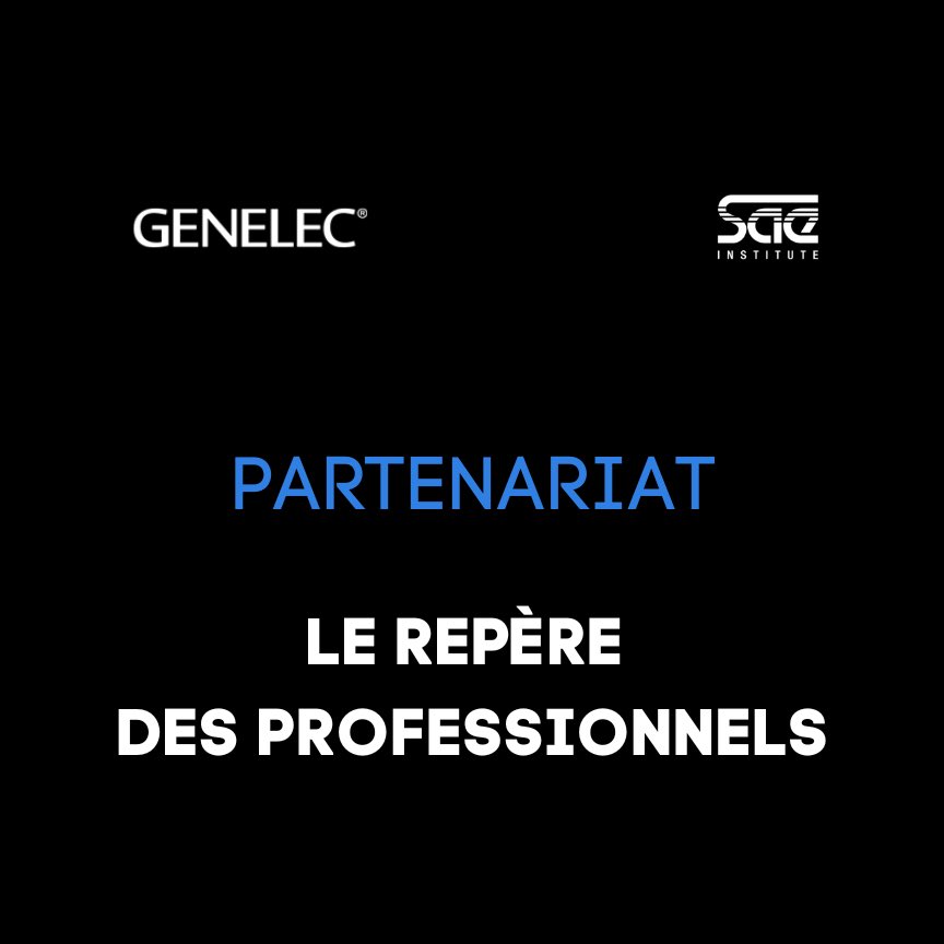 SAE_France's tweet photo. Une collaboration qui résonne haut et fort ! 🎶🔊

👉 Nous sommes ravis d’annoncer notre partenariat avec la marque Genelec , repère mondial dans la conception de systèmes de haut-parleurs actifs professionnels. 

#Genelec #son #Innovation #audiovisuel #saeparis #AudioTechnica https://t.co/tBRt4Tnb2J