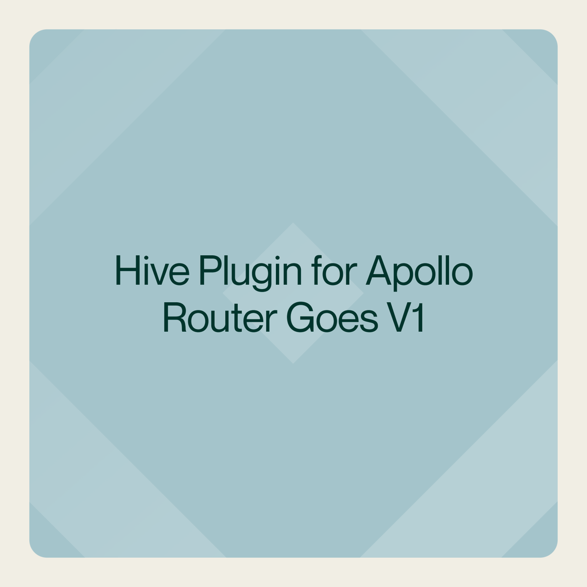 🚀 Hive plugin for Apollo Router v1.0 is here! Transform your GraphQL development with our 360° API management platform - from schema registry to production monitoring. Built for Apollo Federation, with full GraphQL Gateway support &amp; zero vendor lock-in.