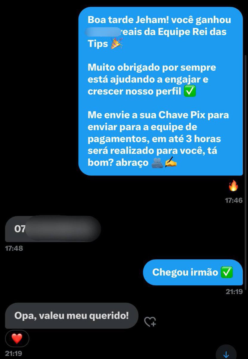 reidastipss's tweet image. Rei das Tips envia PIX💰para os seus Seguidores e porque eu nunca ganho?🤔Talvez lhe falta um pouco de retribuição ou até sorte mesmo 🍀 Vamos outro? FAV, Comenta e RT aqui🤞🏻