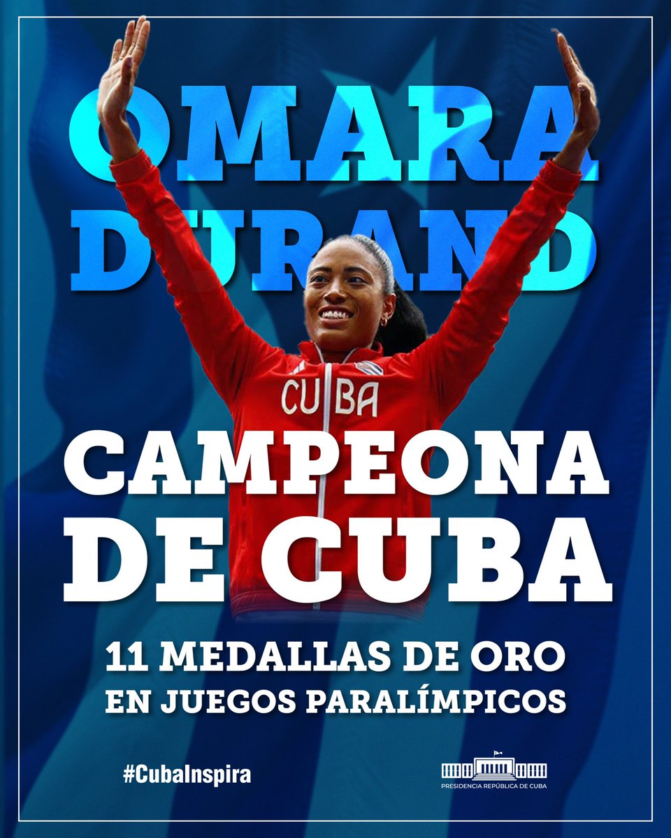 Por multicampeona y recordista, por la sencillez y cubanía, por los valores que defiendes en las pistas y en nuestra sociedad, por los sueños pendientes que hablan de tu nobleza y fidelidad, por eso y más #Cuba te abraza con orgullo en tu cumpleaños, Omara. Felicidades, campeona.