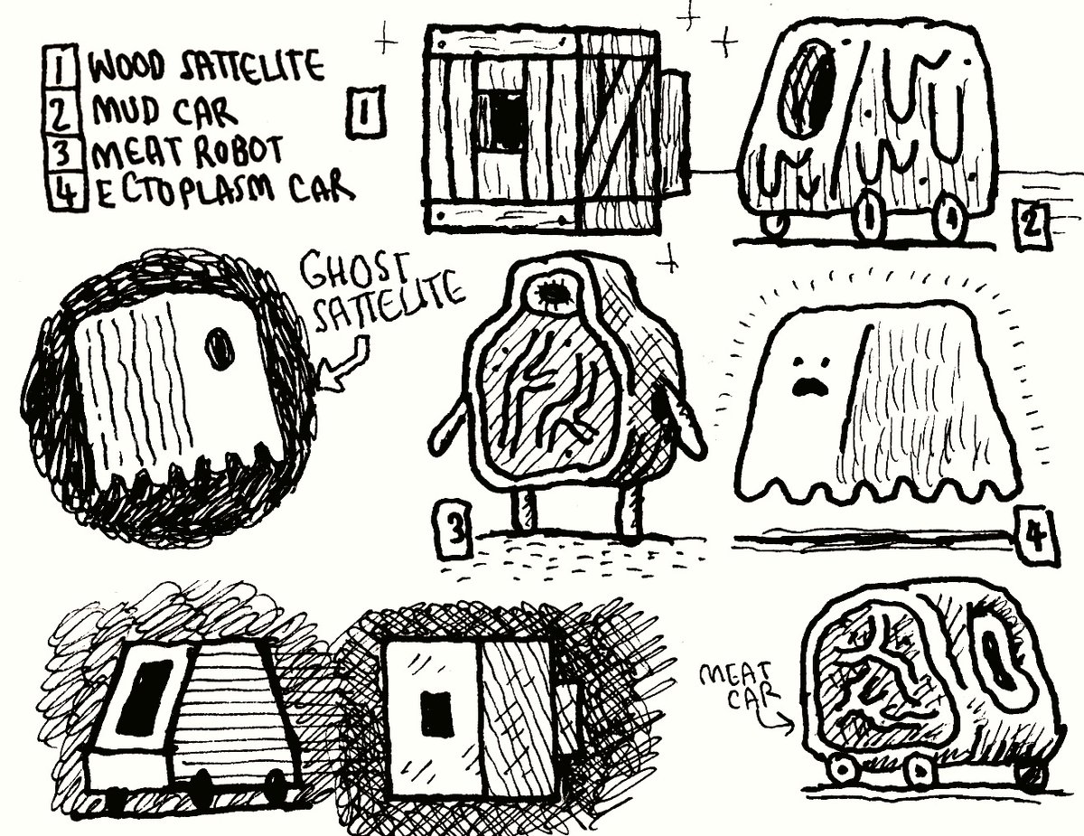 some doodles for the cartoon linked below... 