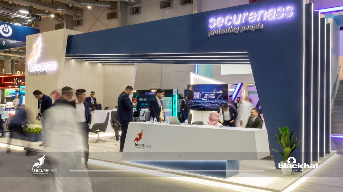 securenass's tweet photo. 🎯 انطلاق فعاليات اليوم الأول في Black Hat MEA! 🎯
📍 زورونا في 📍رقم الجناح  : H1.S60
 مركز الرياض للمعارض والمؤتمرات  ملهم
📅 26 - 28 نوفمبر 2024
نحن بانتظاركم لمشاركة الأفكار، وتقديم الحلول، وبناء مستقبل رقمي أكثر أمانًا.
 #الأمن_السيبراني #اليوم_الأول 
#بلاك_هات https://t.co/NFo71Mgu7I