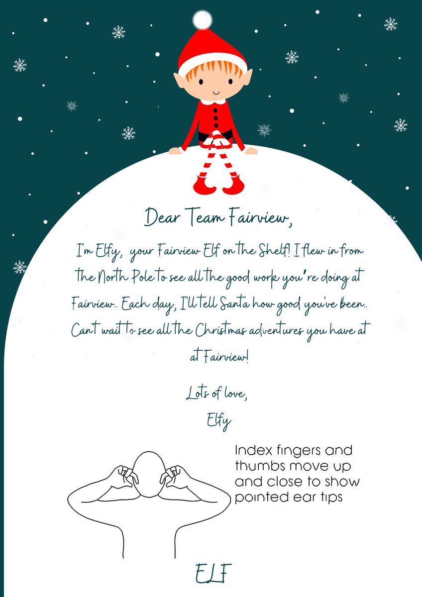 Can you believe it's nearly December 1st? The pesky Elf might be making an appearance in homes soon! 🎄✨ Here's the Makaton sign for 'Elf' to get ready for some festive fun. Let the Christmas magic begin!