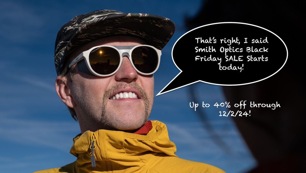 OldGuysRipToo's tweet photo. @smithoptics Outfit everyone on your list with gear from Smith Optics! Helmets, goggles, sunglasses, and more! Here's the link to the sale: https://t.co/V9ya6Z3ZjQ

#smithoptics #smith #blackfridaysale https://t.co/vdowm18rEK
