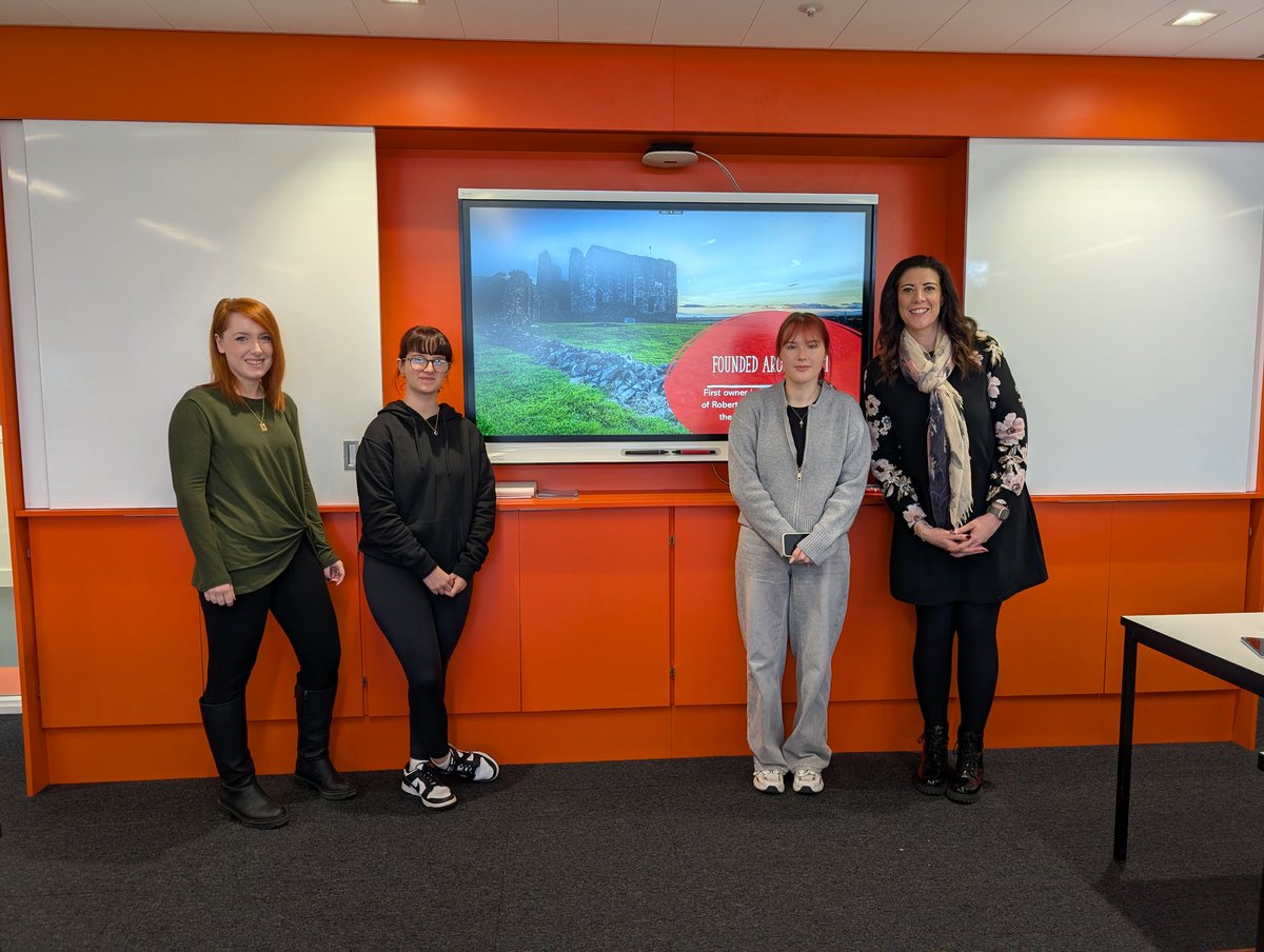 Our Marketing Manager Lauren popped by <a href="/AyrshireColl/">Ayrshire College</a> today to check in with some Level 6 students who are working on projects about <a href="/DundonaldCastle/">Dundonald Castle</a> 

The projects were so interesting we forgot to take photos of the groups! 

We can't wait to see the finished results 🏰