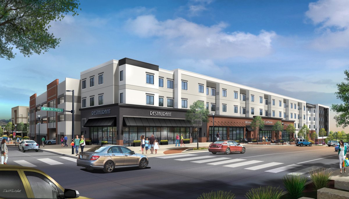 Looking for an exciting opportunity in a growing community? With a completion expected in early 2026, this 2 hotel property will have street level retail/restaurant space on the NW corner of 87th St &amp; Penrose Lane, right in the heart of Lenexa City Center. bit.ly/3YMr6PG