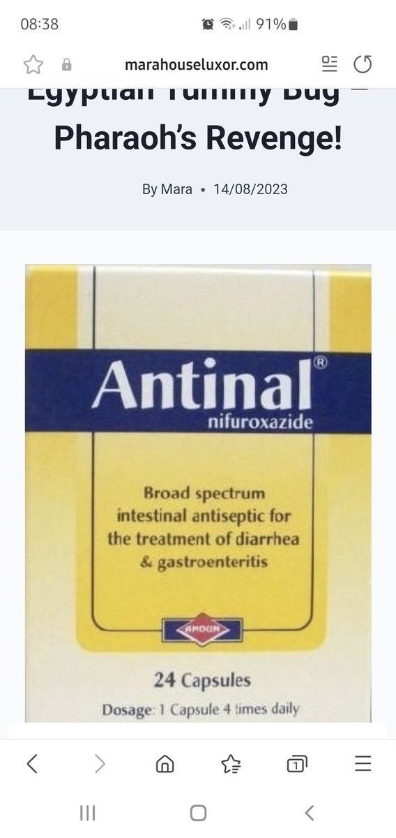 Sally587's tweet photo. @flyinga320 We were poorly when we went to Egypt. On our last day someone recommended this. It's good stuff apparently. https://t.co/RcC7tgrLeM