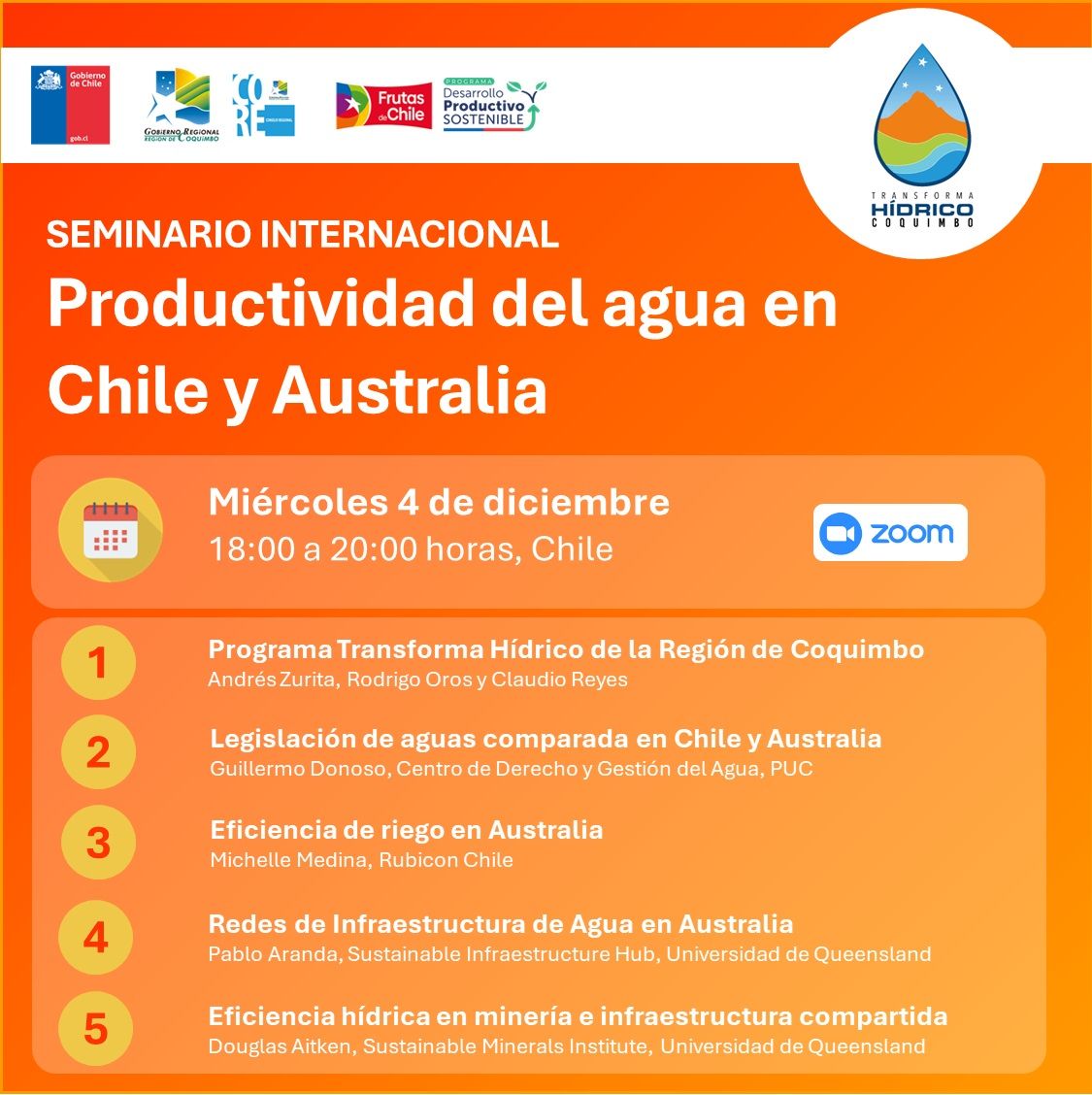 _CDGA's tweet photo. El director del @_CDGA  @gesagua , participará en el Seminario Internacional Productividad del Agua en Chile y Australia.

El objetivo es analizar los factores que permiten que Australia tenga una productividad del agua mayor que la de Chile.

Inscripción: https://t.co/gcFJae6bpP https://t.co/leOhtZsnYz