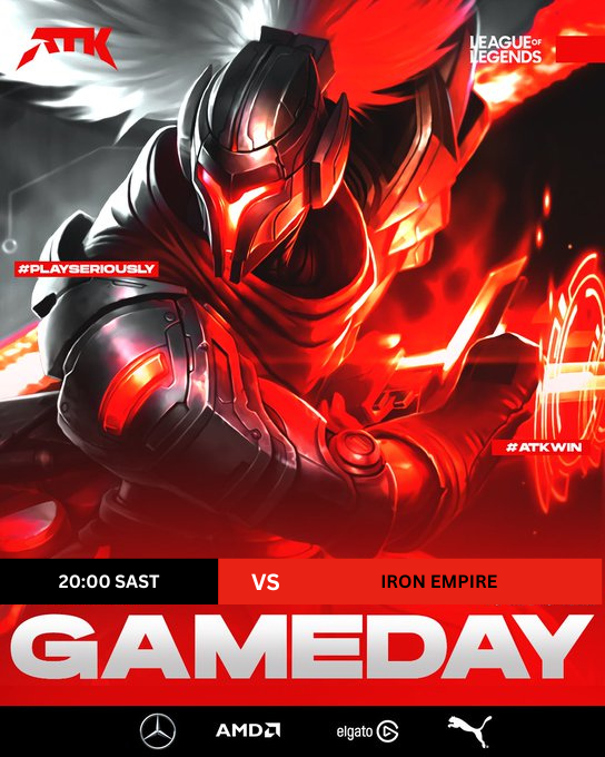 Tonight the <a href="/ATKesportsGG/">ATK Esports</a> <a href="/LeagueOfLegends/">League of Legends</a> Gents play their 4th round in the <a href="/Mettlestate/">Mettlestate</a> IGL. 

🕗 20:00 PM SAST 
📷 twitch.tv/zypherr_guy 
⚔️ Iron Empire 

Pull into the watch party for some experimental League🙃🔥