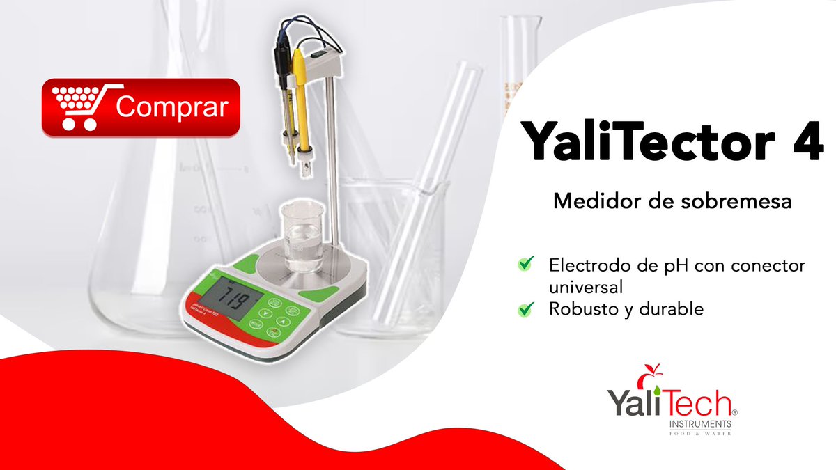 YaliTec's tweet image. ¡Eleva tus análisis de agua con el YaliTector 4!
✅ Pantalla LCD amplia y retroiluminada.
✅ Diseño robusto y resistente.
✅ Versátil en mediciones de pH y conductividad.

¡Solo en #YaliTech!
Teléfono 📞 +56228988221
Mail 📧 ventas@yalitech.cl
#AnálisisDeAgua #CuidemosElAgua