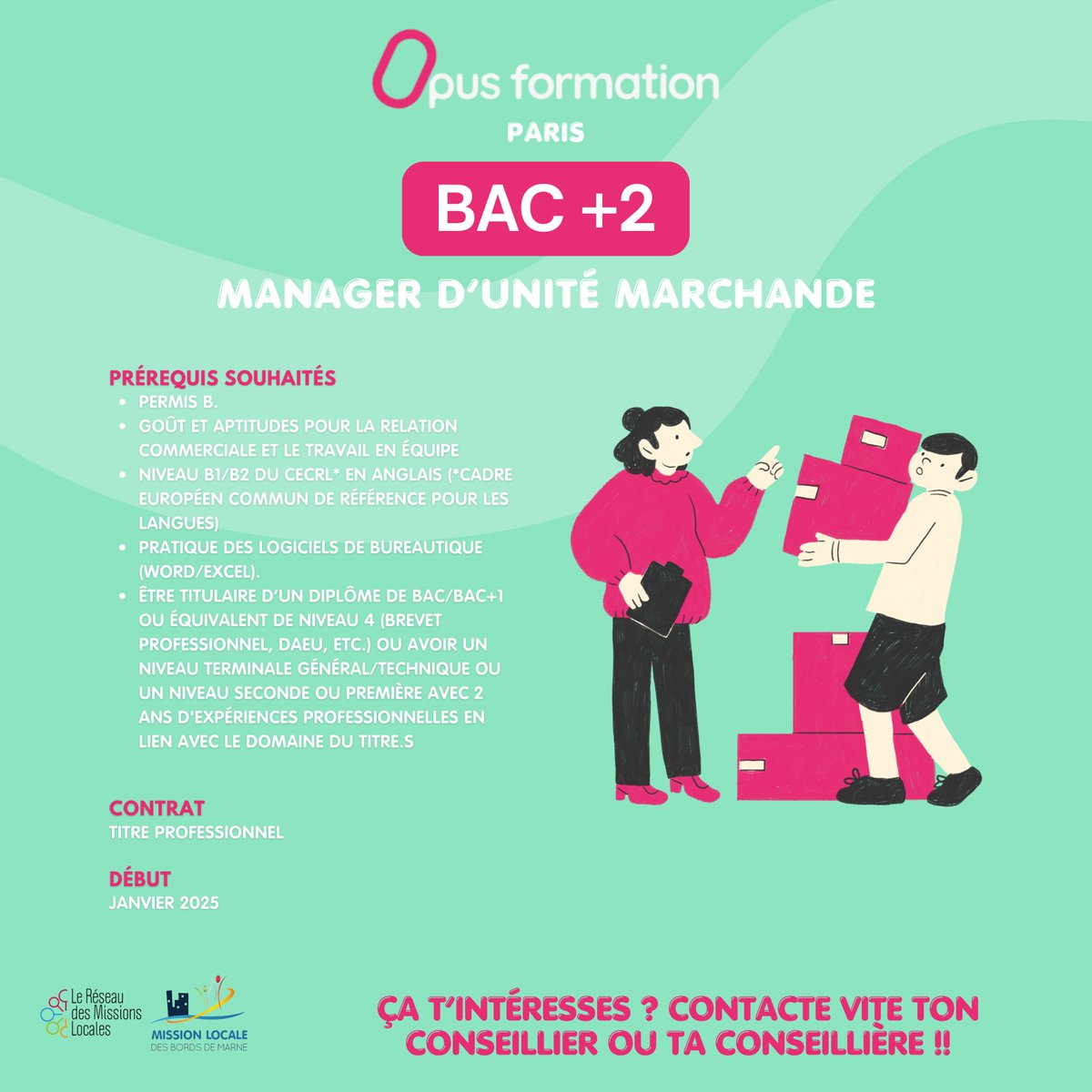 mlbdm94's tweet image. Postule dès maintenant à nos offres de formation !

Besoin de plus d'informations ?

N'hésite pas à contacter ton conseiller ou ta conseillère.

#formation #formationprofessionnelle #alternance #MLBDM #MLBDM94 #MissionLocale