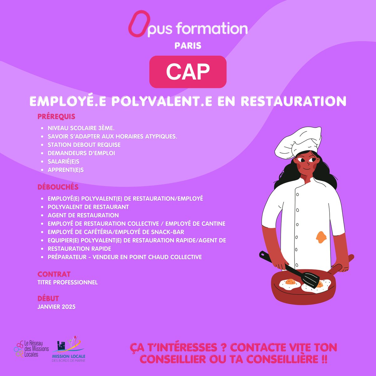 mlbdm94's tweet image. Postule dès maintenant à nos offres de formation !

Besoin de plus d'informations ?

N'hésite pas à contacter ton conseiller ou ta conseillère.

#formation #formationprofessionnelle #alternance #MLBDM #MLBDM94 #MissionLocale