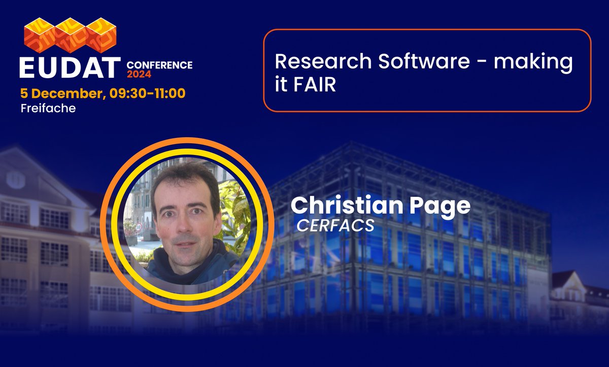 pagecp31's tweet photo. I am delighted to join the stage at EUDAT Conference 3-5 Dec, Karlsruhe. We will explore the potential of data, the latest international RDM developments, and enabling synergies between multiple projects. Registration until 28/11 https://t.co/WofNXhCQaL https://t.co/Jz6phZMaTM