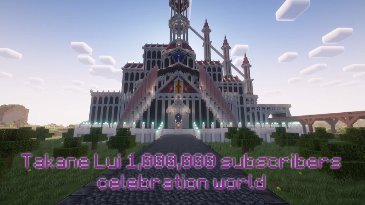 lui100man's tweet photo. #鷹嶺ルイ100万人 と #鷹嶺ルイ3周年 を記念してルイ友から4つのビックラブを送ります💗
①一緒に活躍を振り返るお祝いWebサイト
②お祝い記念動画
③みんなで作って歌ったお祝いソング
④鷹嶺ルイが詰まったマイクラワールド
詳細は個別に投稿します！
改めて100万人＆3周年おめでとうございます！🎉 https://t.co/MlY8ARoOWk