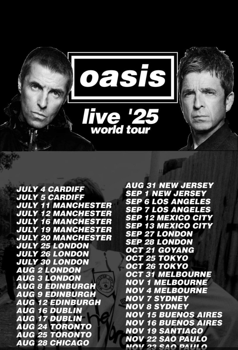 Oasis live '25 パンフレット Oasis live'25 ツアーパンフレット Oasis Live '25 JAPAN