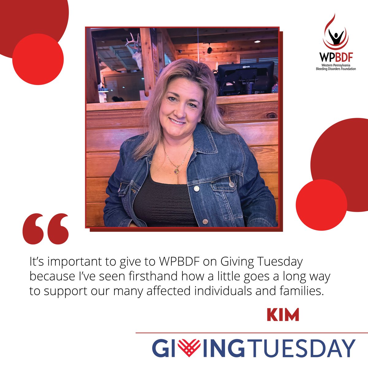 WPABDF's tweet image. Be like Nurse Kim and donate this #GivingTuesday! Help fuel critical education, advocacy, and support programs for the bleeding disorders community. bit.ly/wpbdfgivingtue…