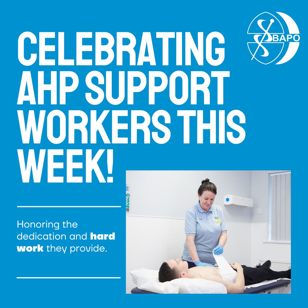 This week we are celebrating our wonderful AHP support workers. Thank you for everything you do. This week we will be shining a light on our support workers and resources available to them. AHPSupportWorker #Prosthetics #Orthotics