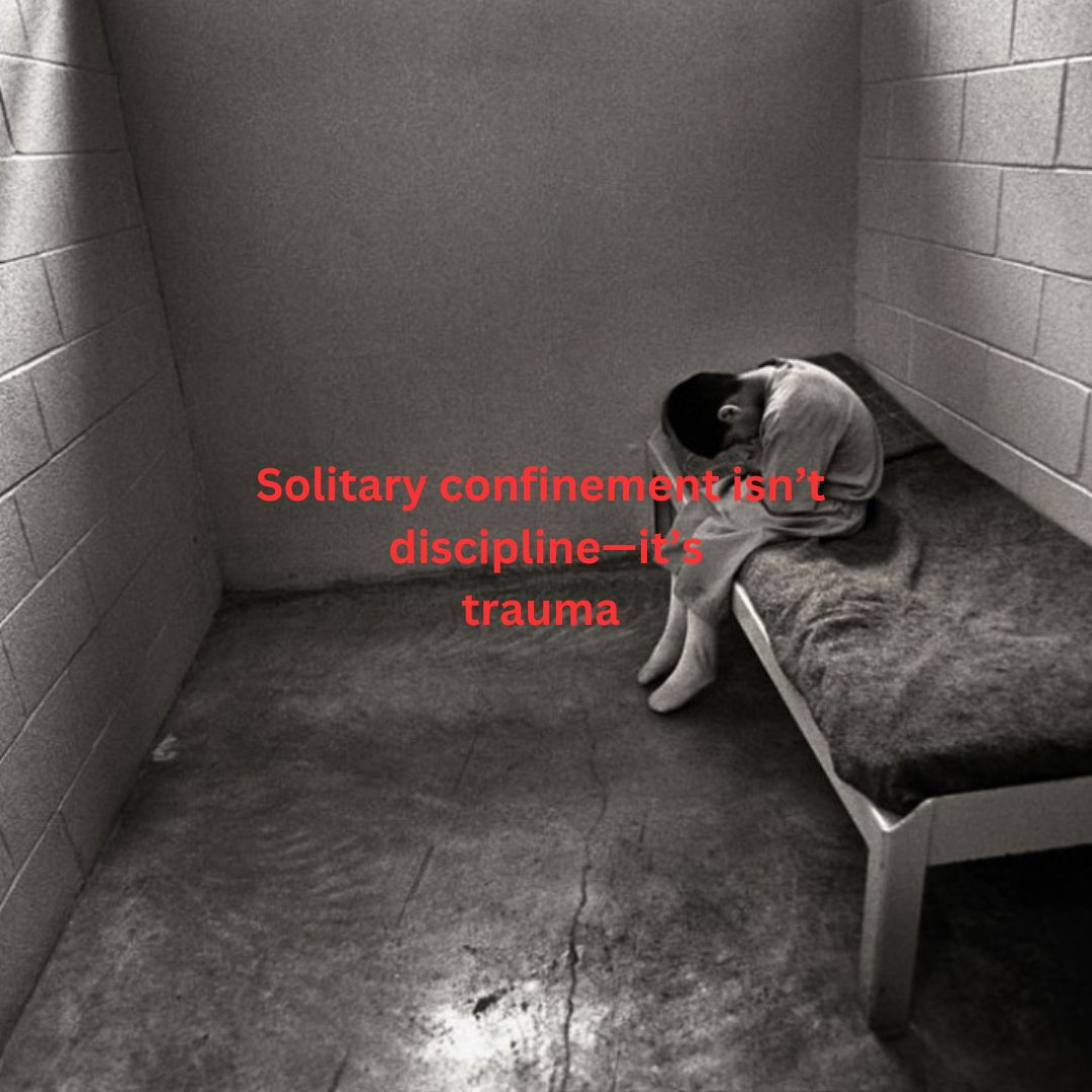 Imagine a child locked in a cell 23 hours a day, alone with silence. 💔 Solitary confinement causes severe mental health harm—suicide risk, anxiety, depression, lasting trauma. This isn’t justice; it’s torture. It’s time to end this. #EndYouthSolitary #CareNotCages