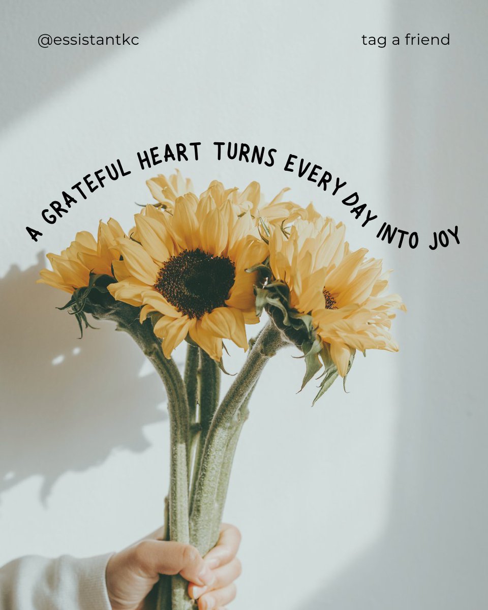 EssistantKC's tweet photo. Let’s take a moment today to appreciate the little things and spread that joy. 

What are you grateful for today?Let’s take a moment today to appreciate the little things and spread that joy. 

What are you grateful for today? https://t.co/0TJIBr7OQ1