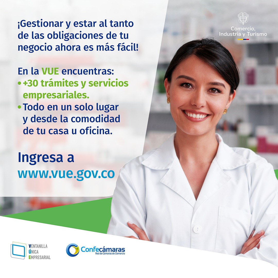 ⏰ ¡Ahorra tiempo y gestiona tu empresa con facilidad! La Ventanilla Única Empresarial #VUE te ofrece en un solo lugar múltiples trámites y servicios para tu negocio. 🚀🌐
 Ingresa ya 👉 vue.gov.co #TodoEnLaVUE