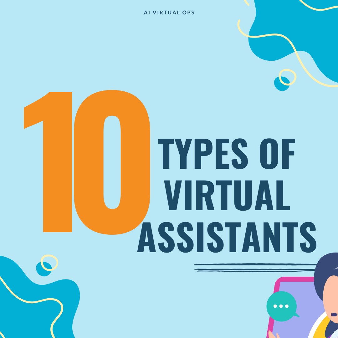 AIVirtualOps's tweet photo. Discover the 10 types of Virtual Assistants! From tech pros to creative experts, see how they’re reshaping the digital world. 

#VirtualAssistants #VA #TechMagic #DigitalSupport
#AIVirtualOps #AIVO https://t.co/qzfqxDzOMo