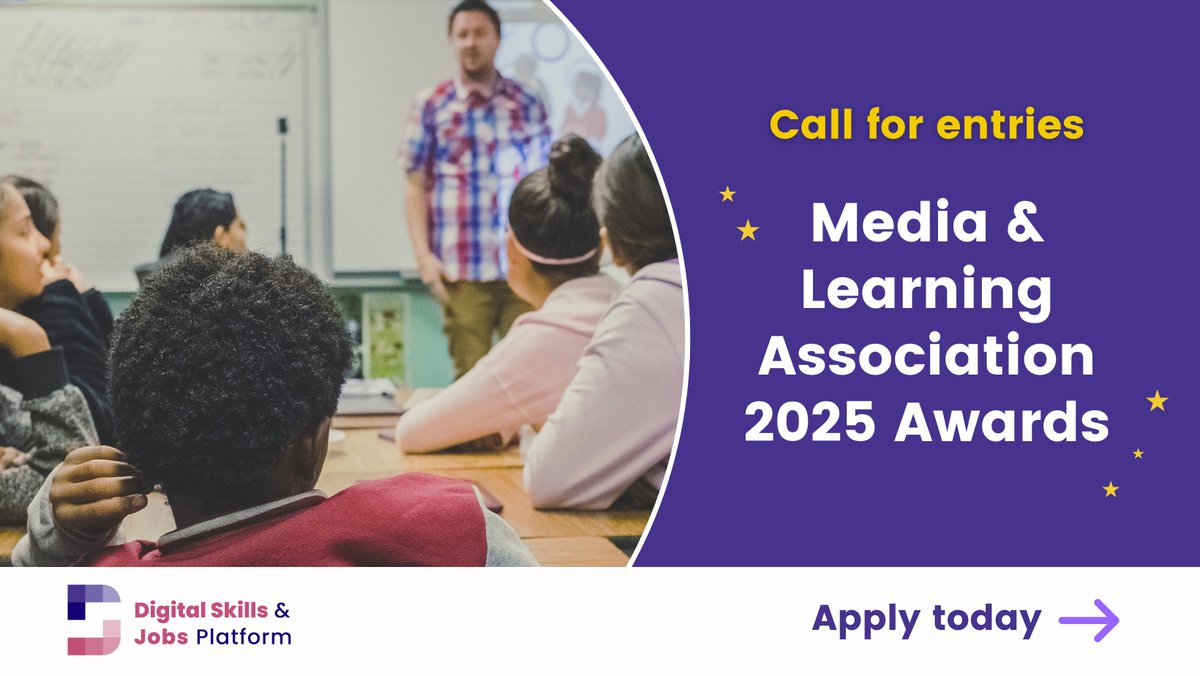Digital Skills EU (@digitalskillseu) on Twitter photo 🌟Calling all innovators🌟
Are you a trailblazer transforming #education with media or #multimedia projects?
Then apply for the <a href="/MediaLearning/">Media&Learning</a> Awards!
🚨 Entries are open until 28 February 2025.
Details 👉 digital-skills-jobs.europa.eu/en/latest/news…
<a href="/EU_Commission/">European Commission</a> <a href="/DigitalEU/">Digital EU 🇪🇺</a> <a href="/EU_Social/">EU Social 🇪🇺</a> 🌟Calling all innovators🌟
Are you a trailblazer transforming #education with media or #multimedia projects?
Then apply for the <a href="/MediaLearning/">Media&Learning</a> Awards!
🚨 Entries are open until 28 February 2025.
Details 👉 digital-skills-jobs.europa.eu/en/latest/news…
<a href="/EU_Commission/">European Commission</a> <a href="/DigitalEU/">Digital EU 🇪🇺</a> <a href="/EU_Social/">EU Social 🇪🇺</a>